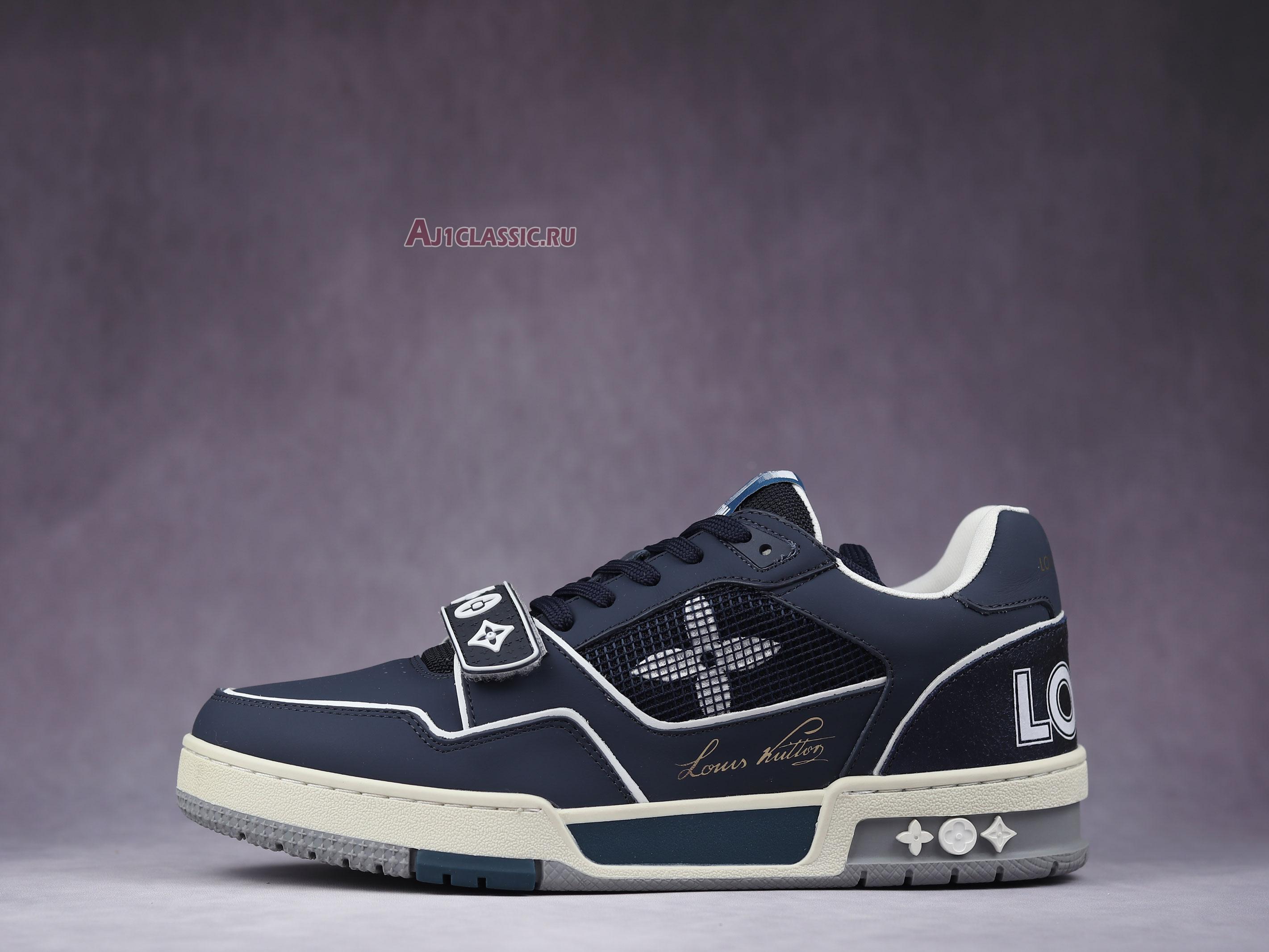 Louis Vuitton Trainer Low "Navy White" 1A9DEG