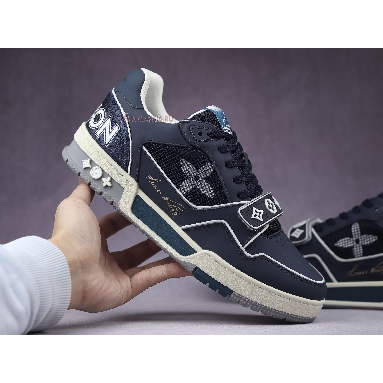 Louis Vuitton Trainer Low Navy White 1A9DEG Navy/Blue/White Sneakers