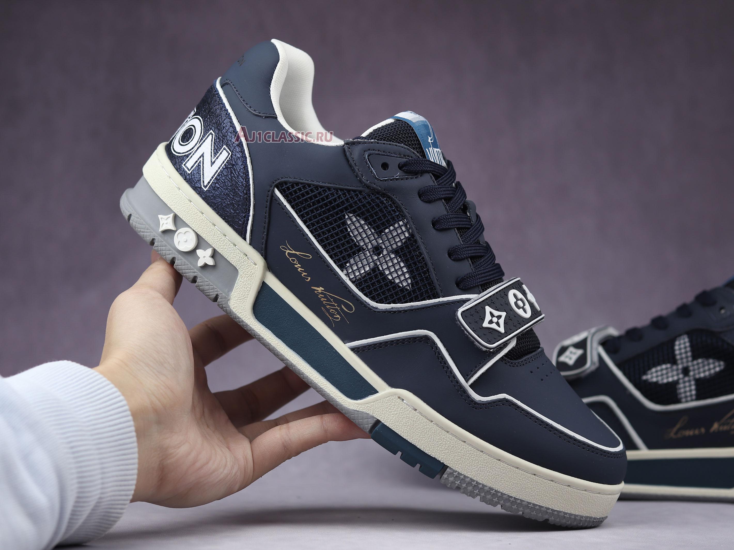 Louis Vuitton Trainer Low "Navy White" 1A9DEG