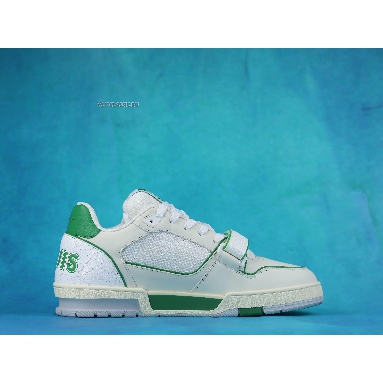 Louis Vuitton Trainer Low Green Mesh 1A98V1 White/Green Sneakers