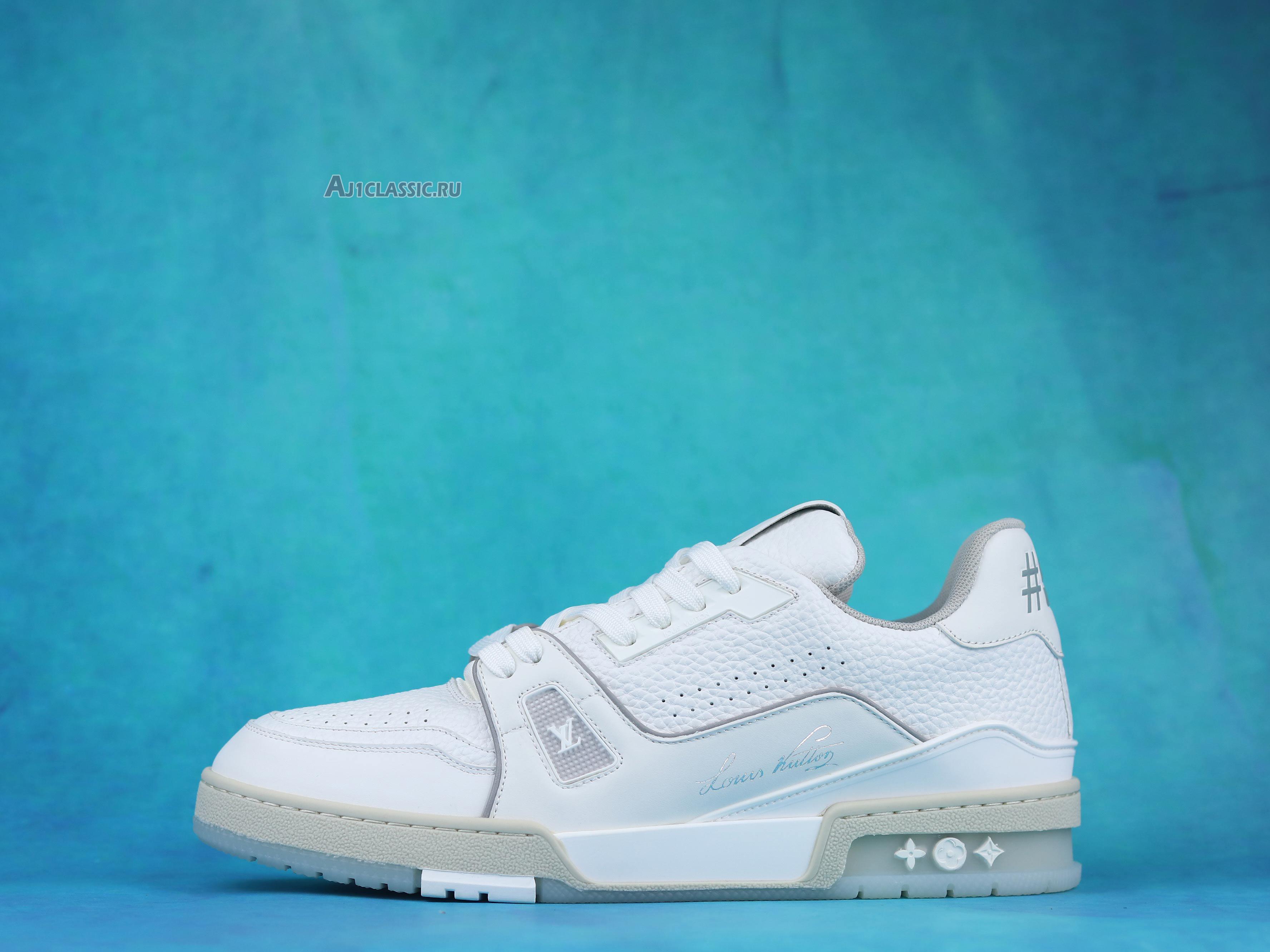 Louis Vuitton Trainer Low "White Grey" 1A8WB9