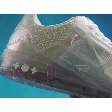 Louis Vuitton Trainer Low Transparent 1A5YQX White/White Mens Womens Shoes