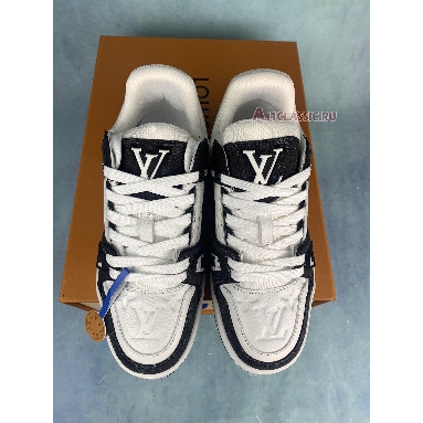 Louis Vuitton Trainer Low White Black 1A9JGB White/Black/White Mens Womens Shoes