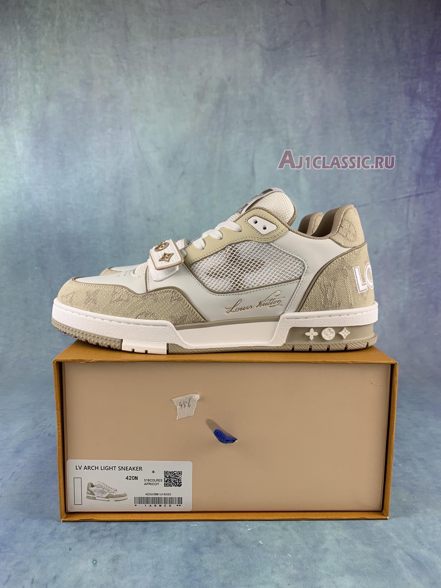 Louis Vuitton Trainer Sneaker "Beige Monogram Denim" 1A9ZC2