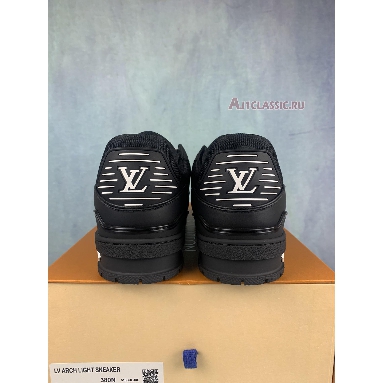 Louis Vuitton Trainer Black Monogram 1AAREY Black/Black/White Mens Womens Shoes