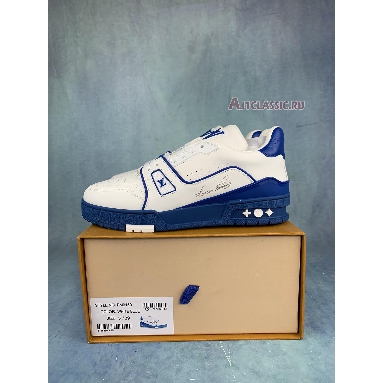 Louis Vuitton Trainer White Blue Signature 1A8SJV White/Blue Sneakers