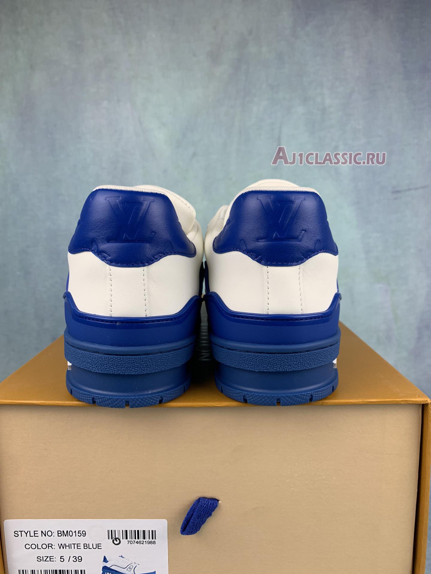 Louis Vuitton Trainer "White Blue Signature" 1A8SJV