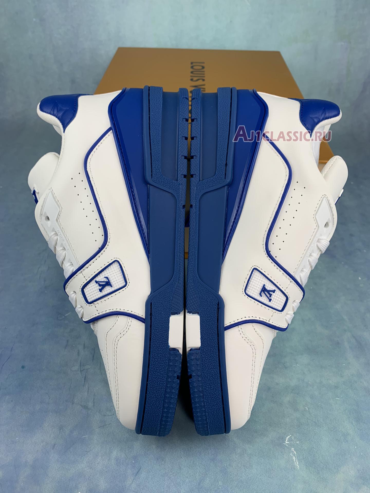 Louis Vuitton Trainer "White Blue Signature" 1A8SJV