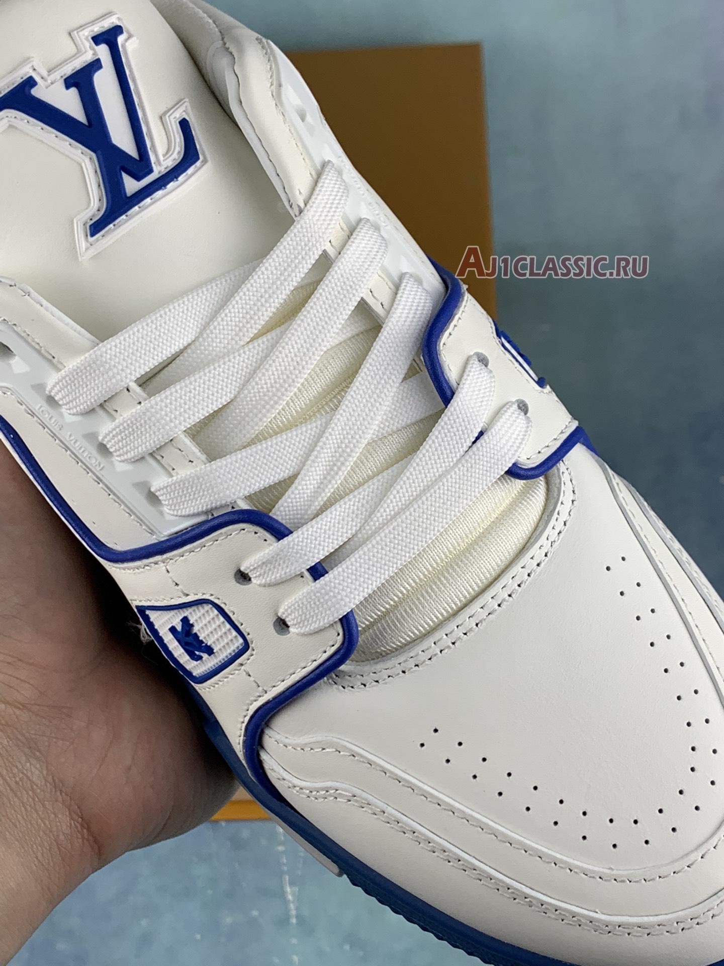 Louis Vuitton Trainer "White Blue Signature" 1A8SJV