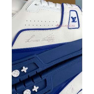 Louis Vuitton Trainer White Blue Signature 1A8SJV White/Blue Sneakers