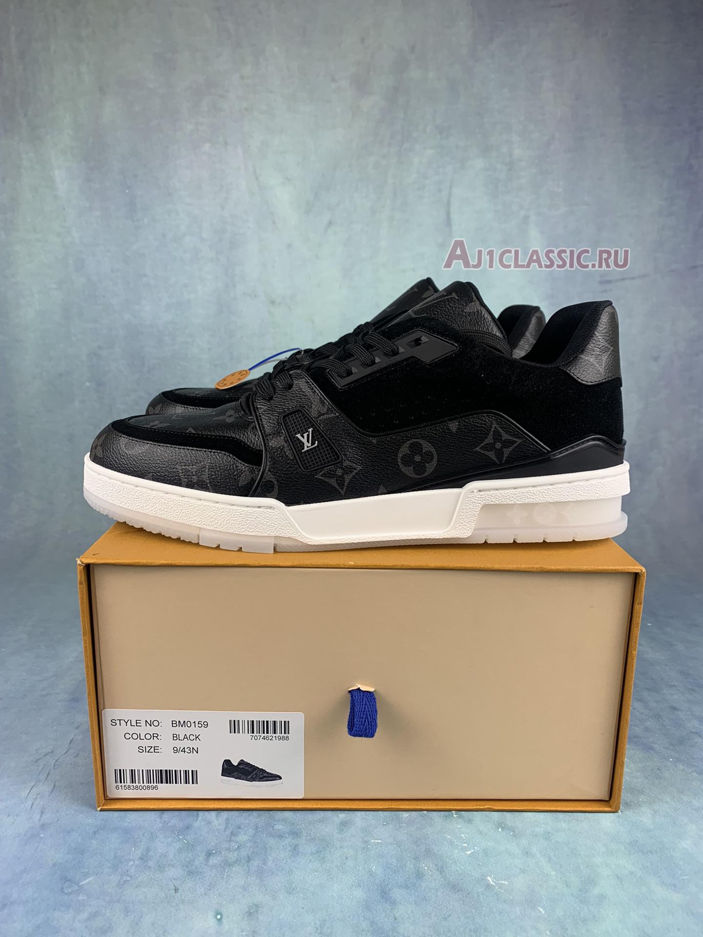 Louis Vuitton Trainer Low "Black Monogram" 1A8PUA