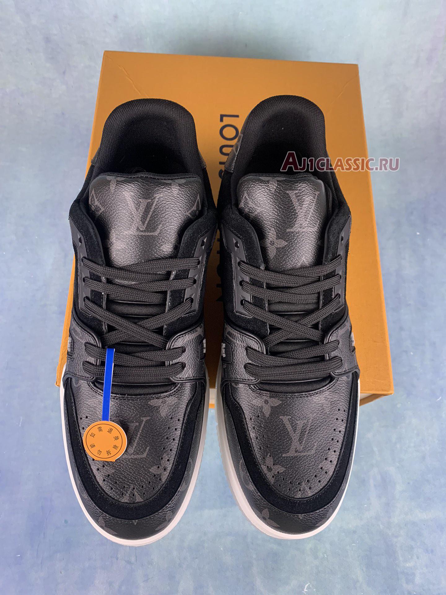 Louis Vuitton Trainer Low "Black Monogram" 1A8PUA