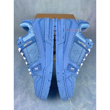 Louis Vuitton Trainer Low Blue Embossed Monogram 1AARFI Blue/White Sneakers