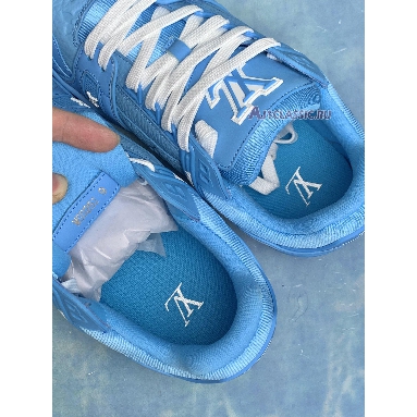 Louis Vuitton Trainer Low Blue Embossed Monogram 1AARFI Blue/White Sneakers