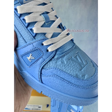 Louis Vuitton Trainer Low Blue Embossed Monogram 1AARFI Blue/White Sneakers