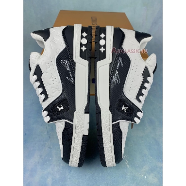 Louis Vuitton Trainer Low #54 Black White 1AANEG Black/White Mens Womens Shoes