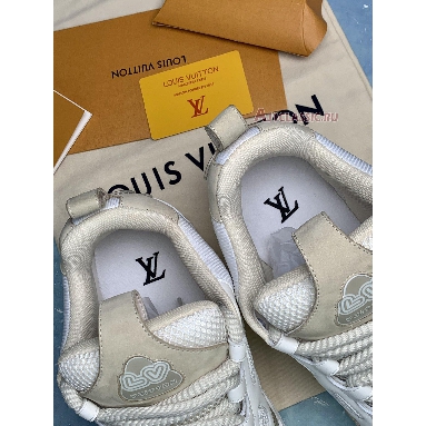 Louis Vuitton LV Skate Sneaker Beige White 1AARQH Beige/White Mens Womens Shoes