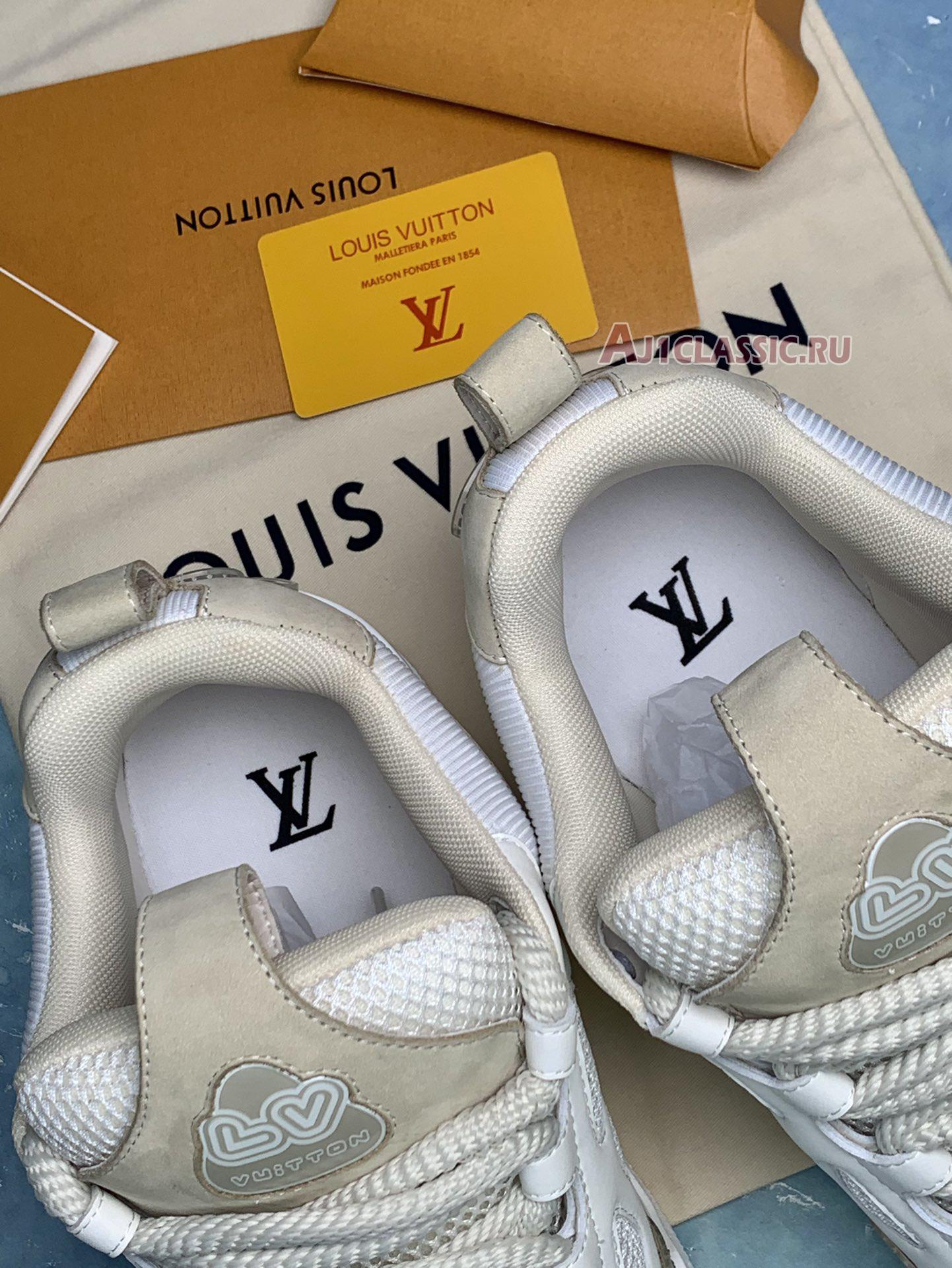 New Louis Vuitton LV Skate Sneaker "Beige White" 1AARQH Shoes