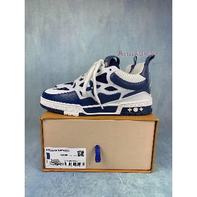 Louis Vuitton LV Skate Sneaker Marine White 1AARRL Marine Navy/White Mens Womens Shoes