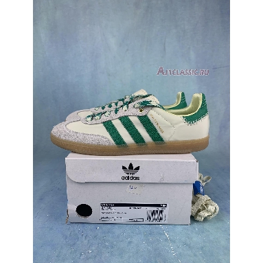 Wales Bonner x Adidas Samba Cream White Bold Green GY4344 Cream White/Bold Green/Easy Yellow Mens Womens Shoes