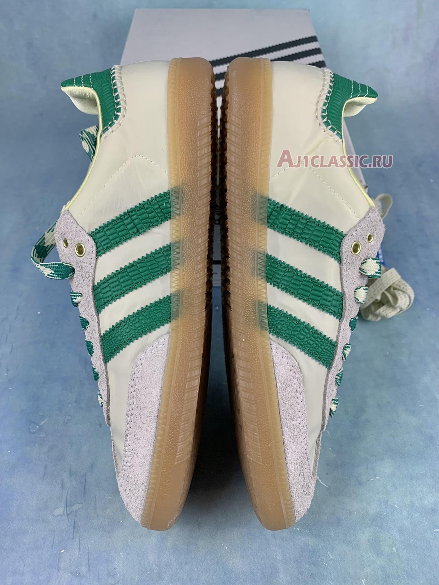 New Wales Bonner x Adidas Samba "Cream White Bold Green" GY4344 Shoes