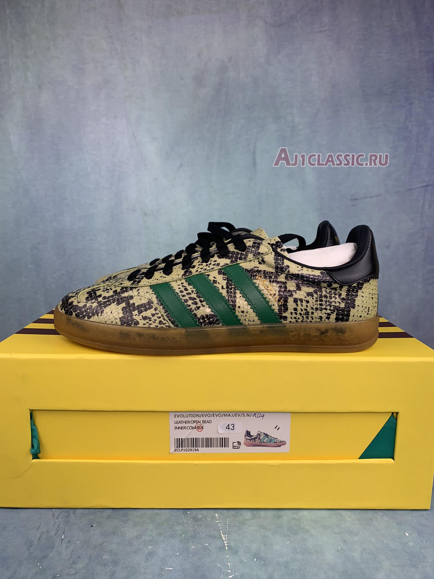 New Adidas x Gucci Gazelle "Green Snake Pattern" IE2262-2 Shoes