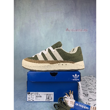 Human Made x Adidas Adimatic Dust Green Cream White HP9914 Dust Green/Cream White/Brown Desert Sneakers