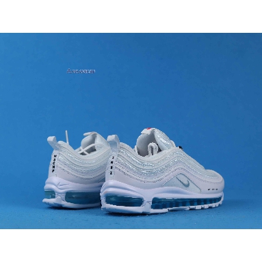 MSCHF x INRI x Nike Air Max 97 Jesus Shoes Custom 921826 101-JESUS White/Blue Sneakers