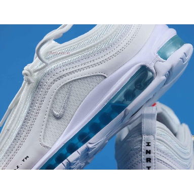 MSCHF x INRI x Nike Air Max 97 Jesus Shoes Custom 921826 101-JESUS White/Blue Sneakers