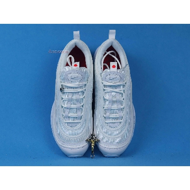 MSCHF x INRI x Nike Air Max 97 Jesus Shoes Custom 921826 101-JESUS White/Blue Sneakers