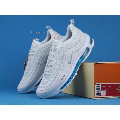 MSCHF x INRI x Nike Air Max 97 Jesus Shoes Custom 921826 101-JESUS White/Blue Sneakers