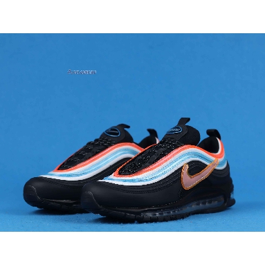 Nike Air Max 97 On Air: Neon Seoul CI1503-001 Black/Reflect Silver-Blue Lagoon Mens Womens Shoes