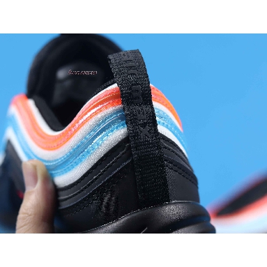 Nike Air Max 97 On Air: Neon Seoul CI1503-001 Black/Reflect Silver-Blue Lagoon Mens Womens Shoes