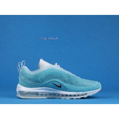 Nike Air Max 97 On Air: Shanghai Kaleidoscope CI1508-400 Ice Blue/Red-White Mens Womens Shoes