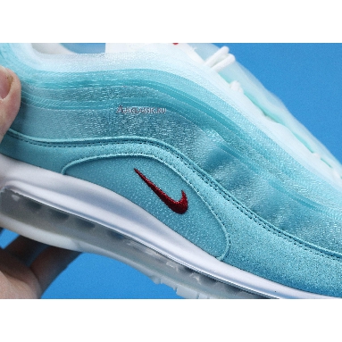 Nike Air Max 97 On Air: Shanghai Kaleidoscope CI1508-400 Ice Blue/Red-White Mens Womens Shoes