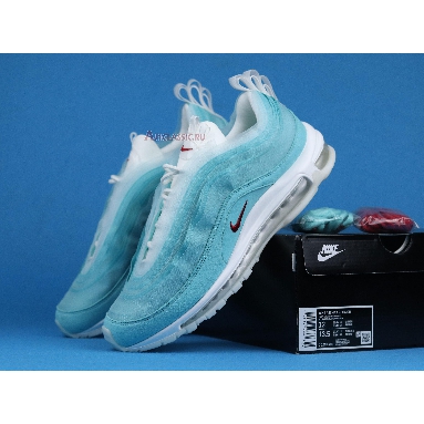 Nike Air Max 97 On Air: Shanghai Kaleidoscope CI1508-400 Ice Blue/Red-White Mens Womens Shoes