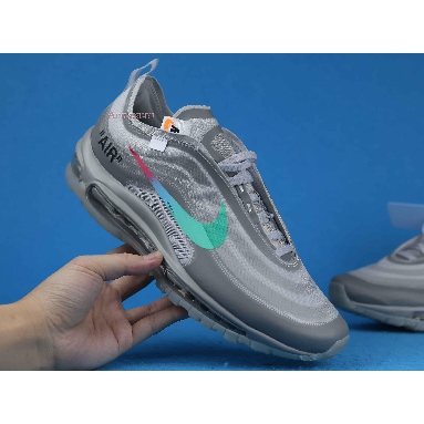 Off-White x Nike Air Max 97 Menta AJ4585-101 Off White/Wolf Grey-White-Menta Mens Womens Shoes