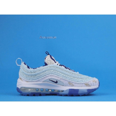 Nike Air Max 97 Golf NRG Wing It CK1220-100 White/Topaz Mist/Celestial Gold/Deep Royal Mens Womens Shoes