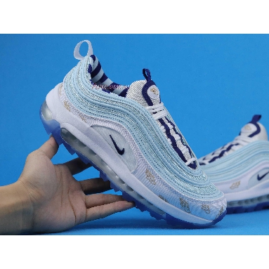 Nike Air Max 97 Golf NRG Wing It CK1220-100 White/Topaz Mist/Celestial Gold/Deep Royal Mens Womens Shoes