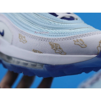 Nike Air Max 97 Golf NRG Wing It CK1220-100 White/Topaz Mist/Celestial Gold/Deep Royal Mens Womens Shoes