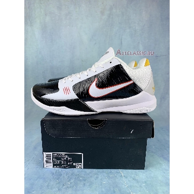 Nike Zoom Kobe 5 Protro Alternate Bruce Lee CD4991-101 White/Black/Comet Red/White Mens Womens Shoes