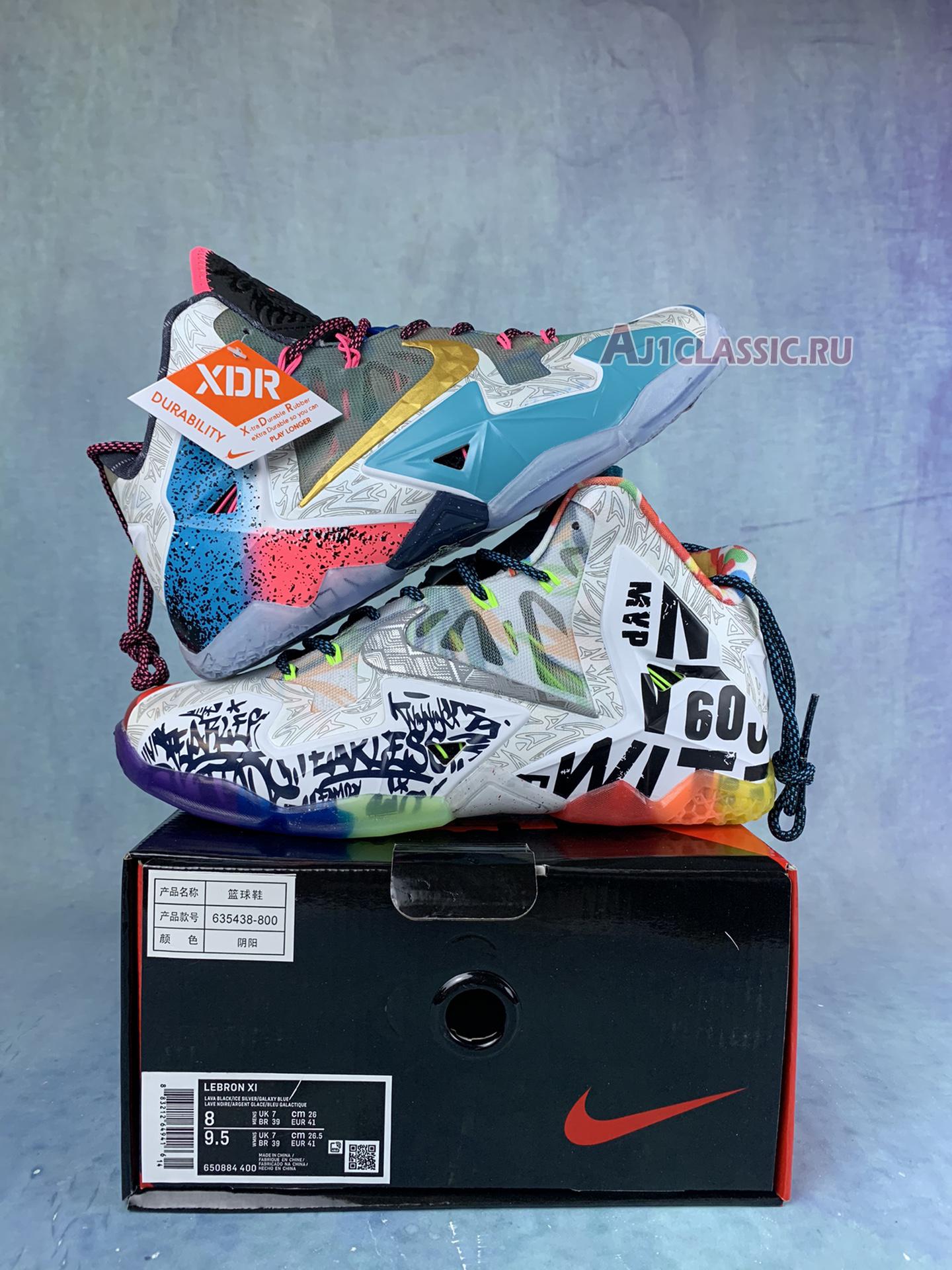 New Nike LeBron 11 Premium "What The LeBron" 650884-400 Shoes