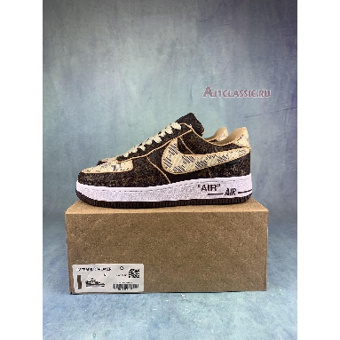 Louis Vuitton x Nike Air Force 1 Low Monogram Damier NAF1LV-04-02 Brown/Azure Sneakers