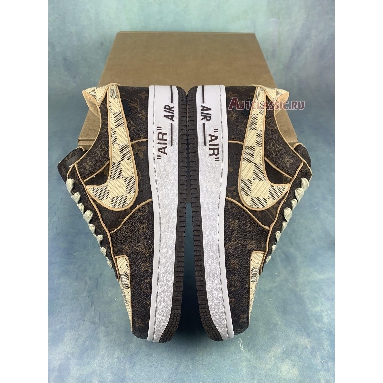 Louis Vuitton x Nike Air Force 1 Low Monogram Damier NAF1LV-04-02 Brown/Azure Sneakers