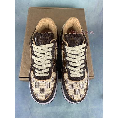 Louis Vuitton x Nike Air Force 1 Low Monogram Damier NAF1LV-04-02 Brown/Azure Sneakers