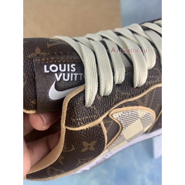 Louis Vuitton x Nike Air Force 1 Low Monogram Damier NAF1LV-04-02 Brown/Azure Sneakers