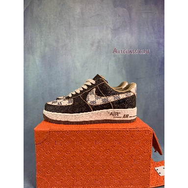 Louis Vuitton x Nike Air Force 1 Low Monogram Damier Pilot Case NAF1LV-04-03 Brown/Azure Sneakers