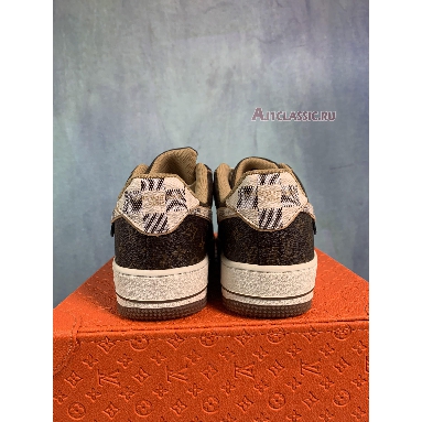 Louis Vuitton x Nike Air Force 1 Low Monogram Damier Pilot Case NAF1LV-04-03 Brown/Azure Mens Womens Shoes