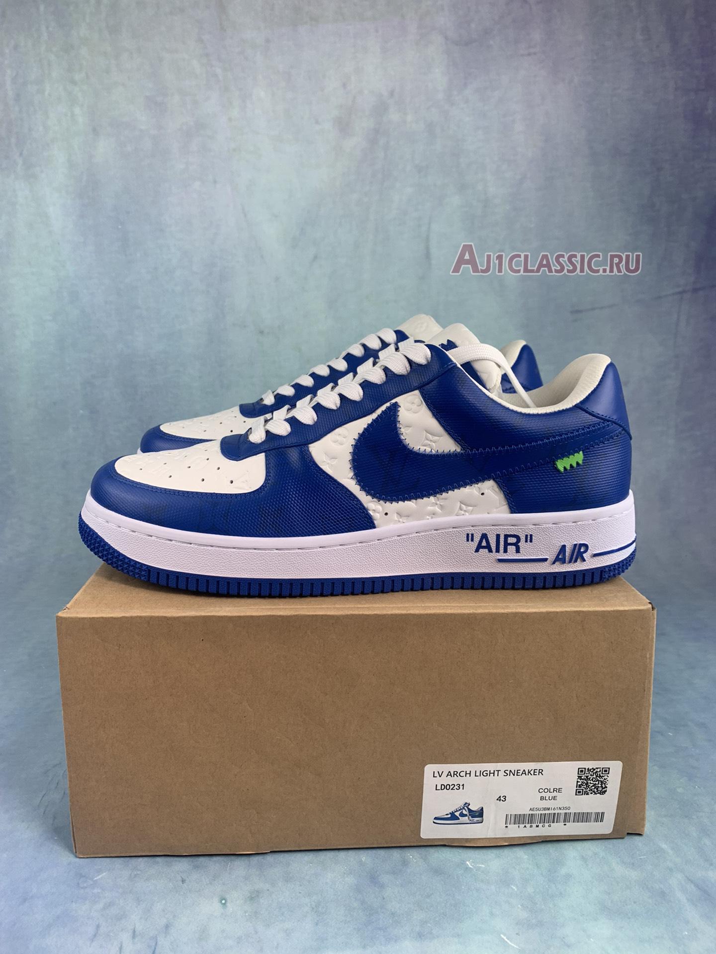 Louis Vuitton x Nike Air Force 1 Low "White Team Royal" 7108-5-2