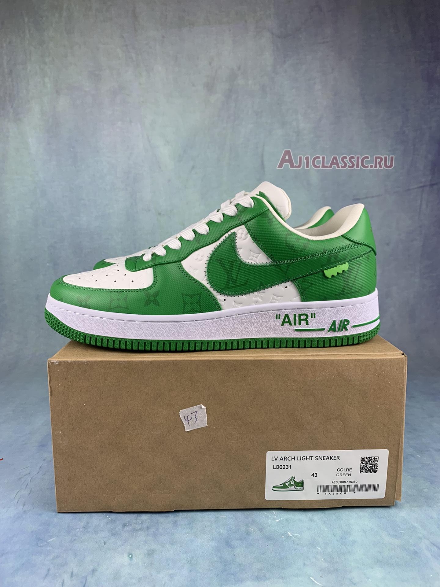 Louis Vuitton x Nike Air Force 1 Low "White Gym Green" 7108-6-2